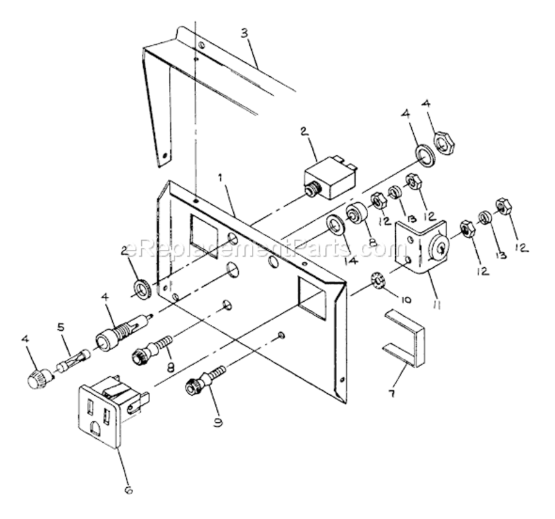 Page C Diagram and Parts List for 8719-0  Briggs and Stratton Generator